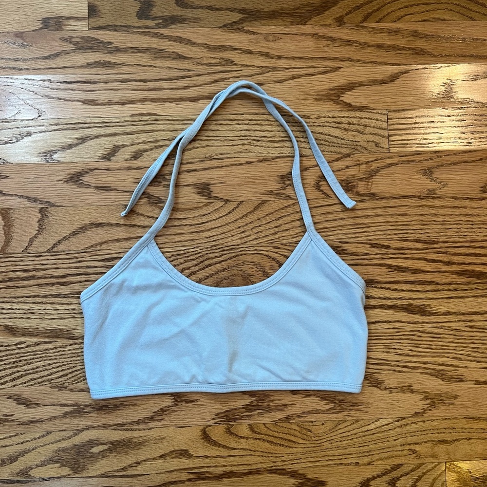 baby blue halter top